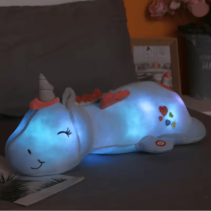 120 Cm Glowing LED Unicorn Plush Pillow Toy For Kids Gifts 1