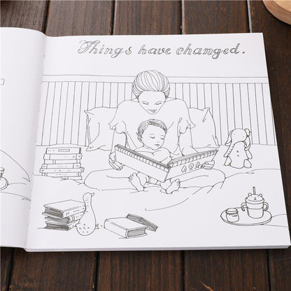 Pregnancy Coloring Book for Adults, Stress Relief and Fetal Education, Baby Themed Art Therapy for Relaxation
