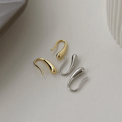 Elegant Water Drop Sterling Silver Earrings For Women Simple Modern Jewelry Gift 2