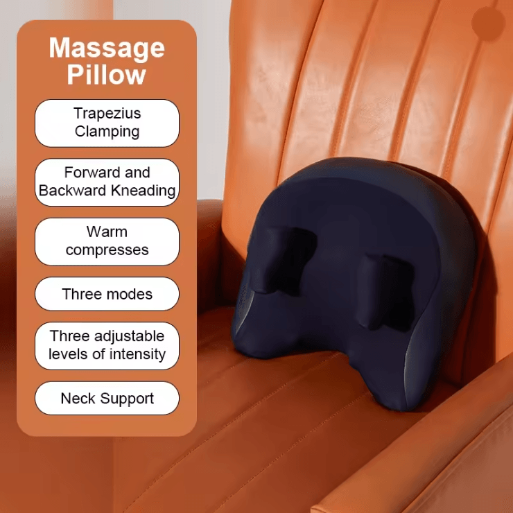 Wireless Heated Shiatsu Massage Pillow For Neck Back Waist And Legs 5