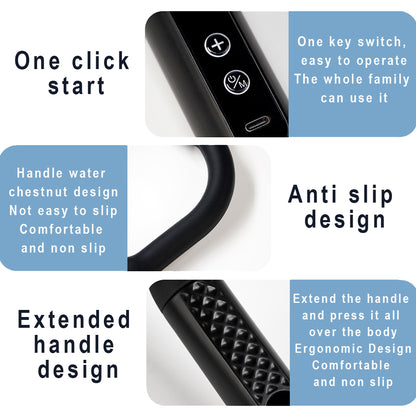 Elbow Self-Assist Massage Gun, Fascia Gun with Extended Handle, Muscle Relaxation for Upper and Lower Back, Deep Tissue