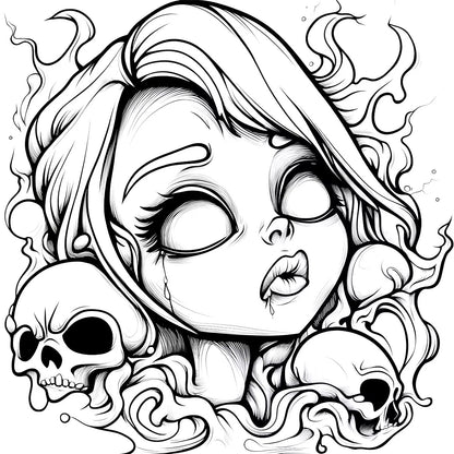 Joint Graffiti Colouring Book, Adult Picture Book, Art Therapy Gift