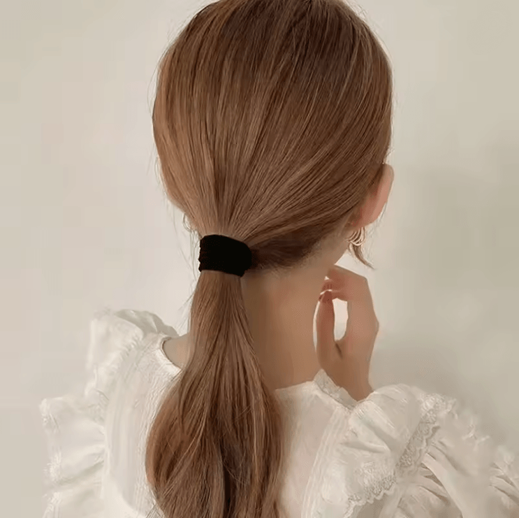 200-Piece Solid Colour Elastic Hair Bands Set for Women and Girls