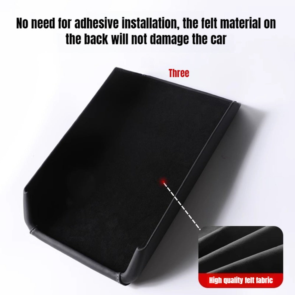 Tesla Model Y Armrest Box Cover, Leather and ABS Protective Lid, Highland and Juniper, Center Console Accessory