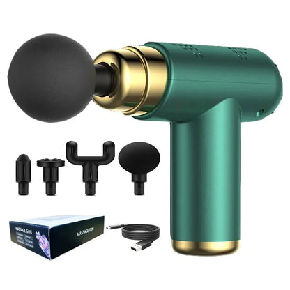 Gout Pain Relief Body Massager, Deep Tissue Muscle Relaxation, Portable Mini Massage Gun Pistol, Facial Massager