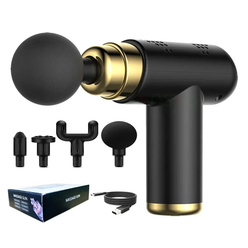Gout Pain Relief Body Massager, Deep Tissue Muscle Relaxation, Portable Mini Massage Gun Pistol, Facial Massager