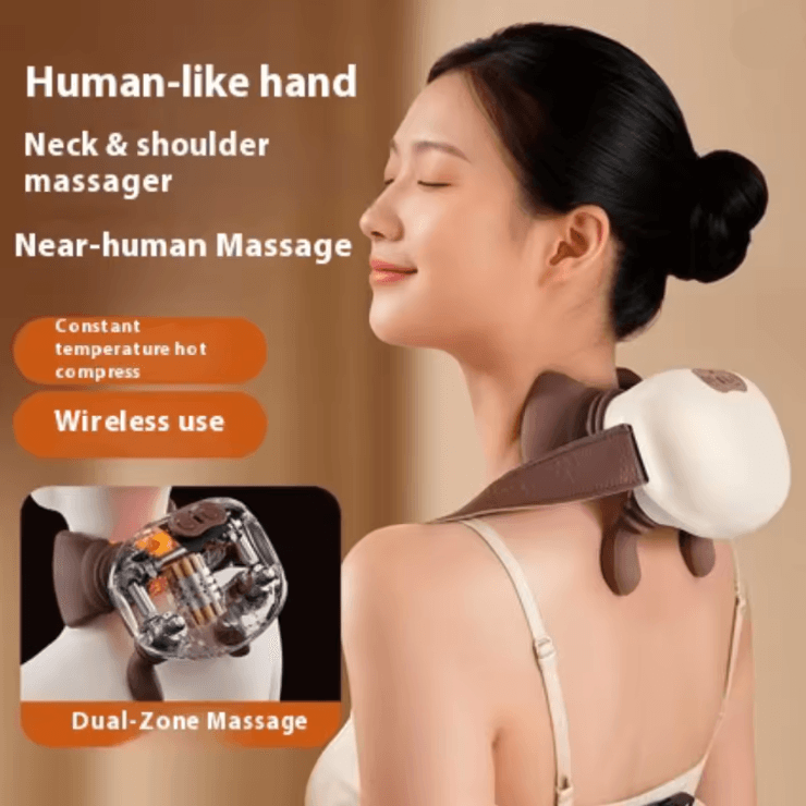 Cervical Comfort Heated Neck Massager With Deep Kneading And Heat Therapy 3