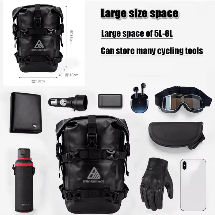 Waterproof Crash Bar Tool Bag For Adventure Motorcycles 2