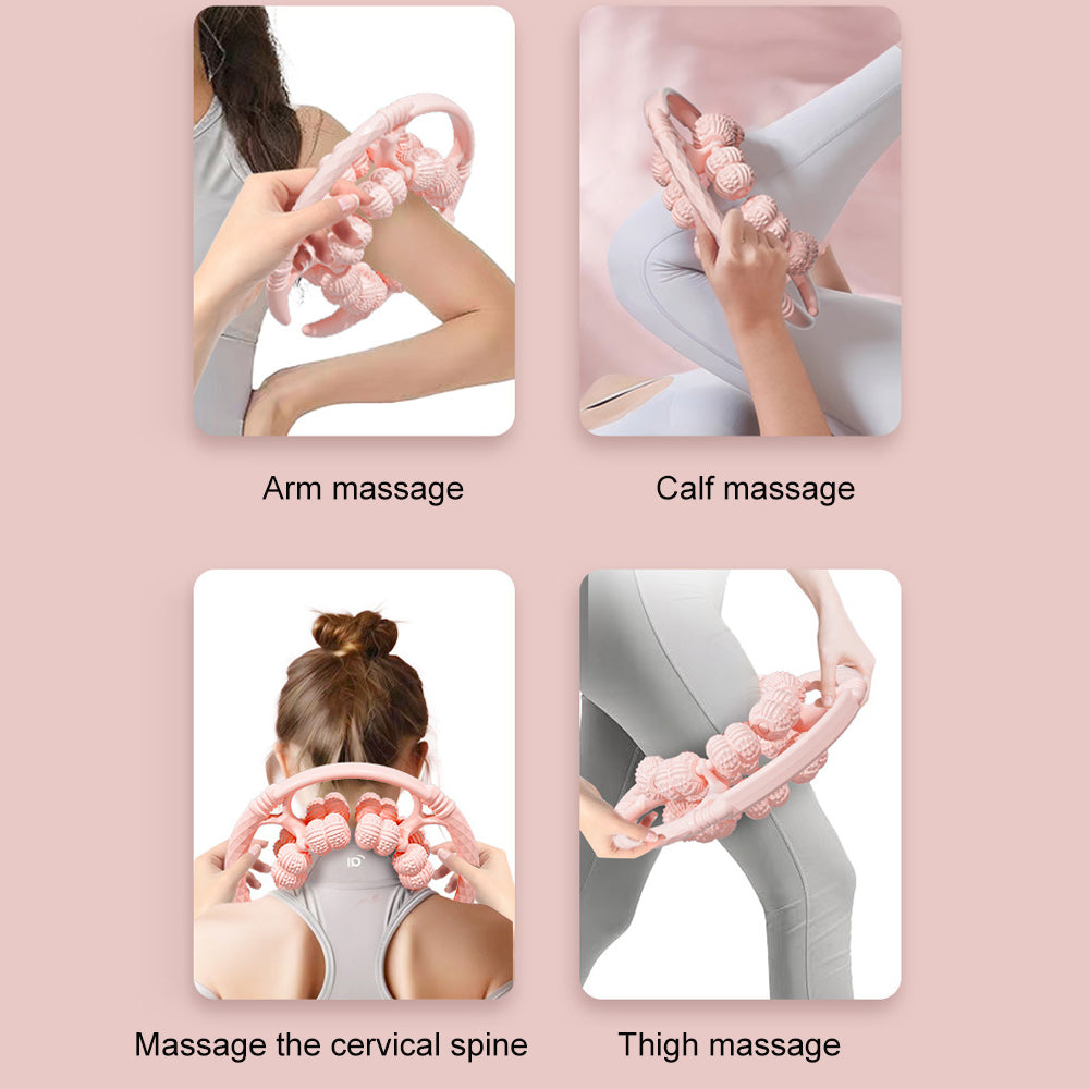 32 Wheel Leg Massage Relax Muscle Clamps 1pcs Cellulite Manual Roller Circular Leg Massage Tool Por 4