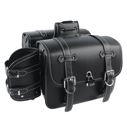 Universal Large Capacity Motorcycle Saddle Bag Side Tool Storage for Cruisers