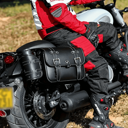 Universal Large Capacity Motorcycle Saddle Bag Side Tool Storage For Cruisers 3