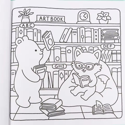 Adorable Animal Coloring Book, A Fuzzy Hygge Art Therapy Experience, Super Cute Gift for Adults and Teens