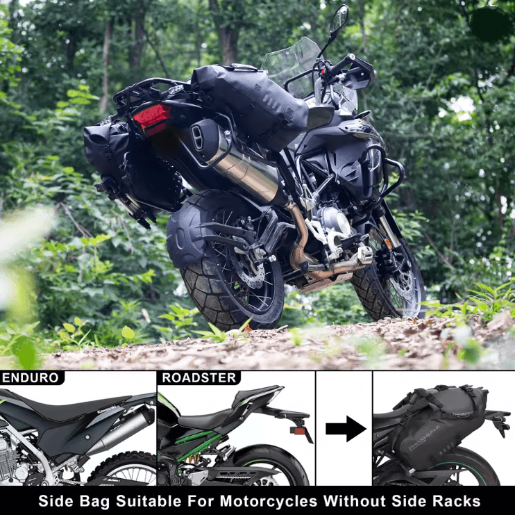 Waterproof Large Capacity Motorcycle Pannier Bag Set 18L28L48L Universal Fit 1