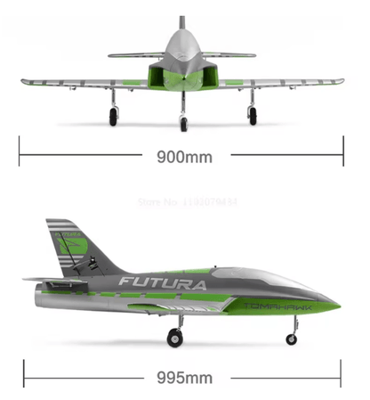 FMS Futura 64mm EDF RC Jet Airplane With Flaps Sport Trainer Model 3