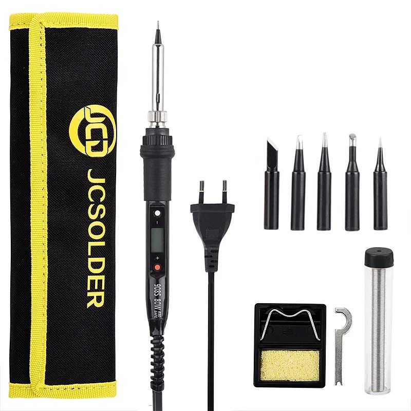 Adjustable Temperature Electric Soldering Iron Kit With LCD Display 11