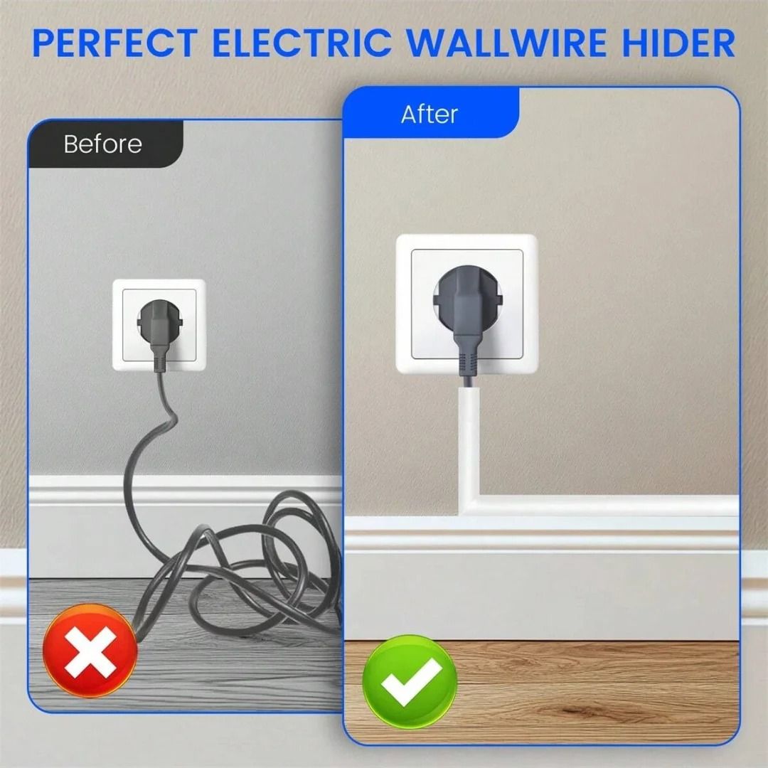 Invisible Adhesive Cord Management Channel And Cable Cover 2