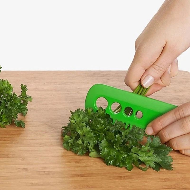 Multifunctional Herb Leaf Stripper And Vegetable Cutter Tool 4