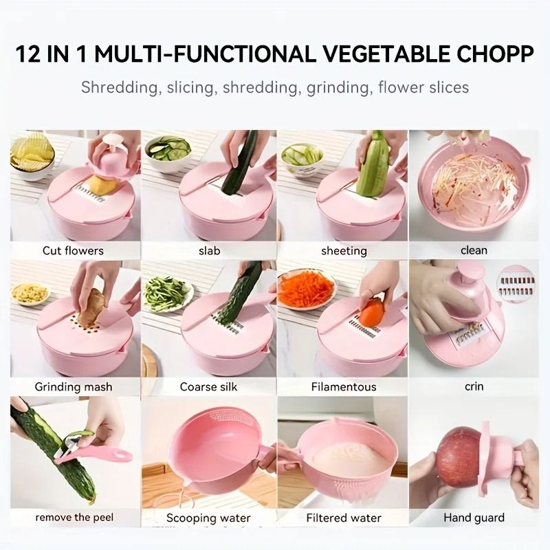 12 In 1 Multi Functional Vegetable Chopper And Slicer 3