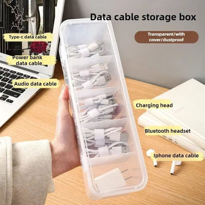 ClearView TechOrganiser Box  Transparent DustProof Cable  Accessory Storage Case 2