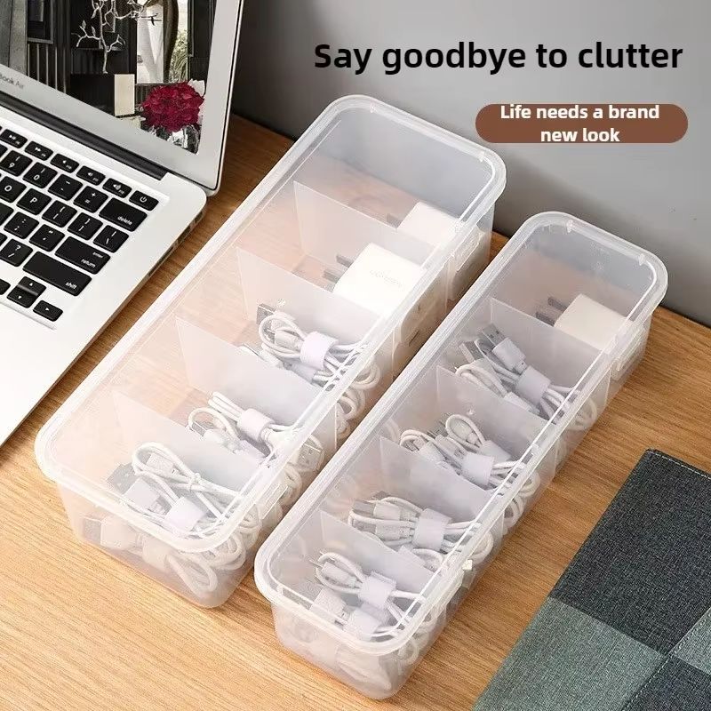 ClearView TechOrganiser Box  Transparent DustProof Cable  Accessory Storage Case 3