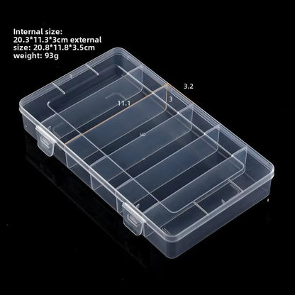 ClearView TechOrganiser Box  Transparent DustProof Cable  Accessory Storage Case 9
