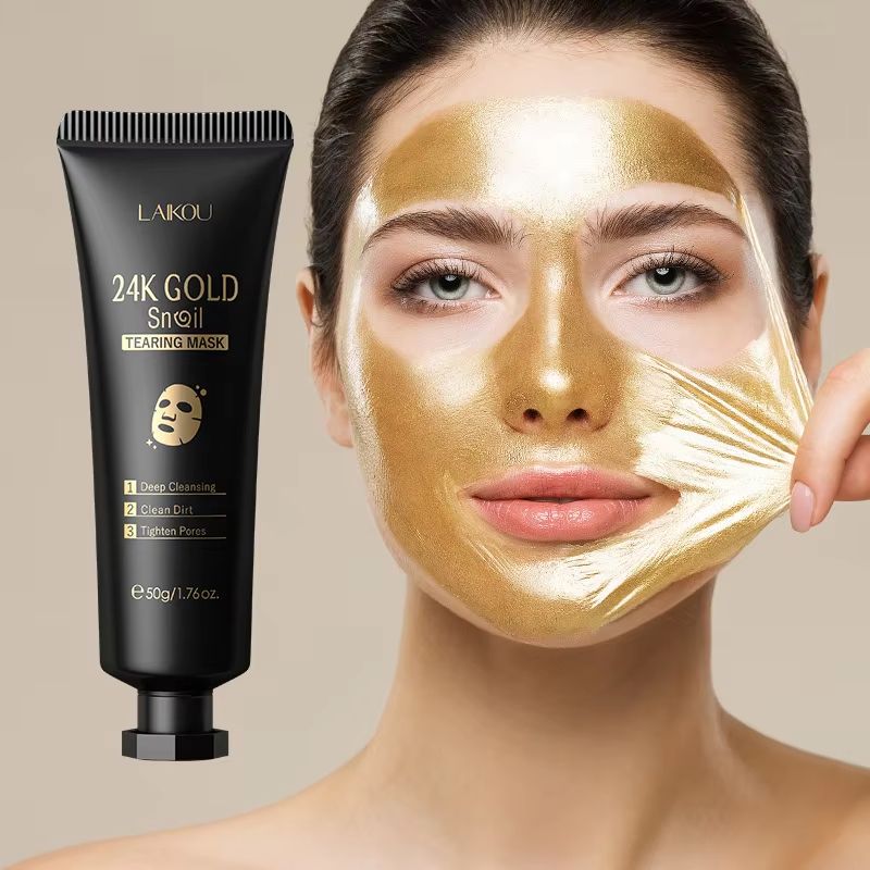 RadiantGold Sakura Peel-Off Mask – 24K Gold Anti-Wrinkle & Blackhead-Removal Treatment