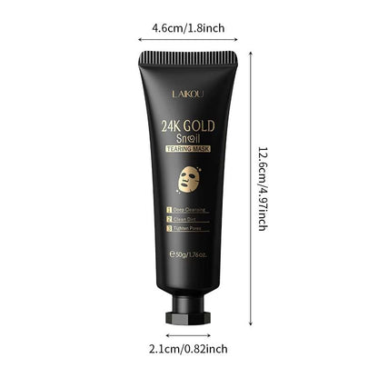 RadiantGold Sakura PeelOff Mask  24K Gold AntiWrinkle  BlackheadRemoval Treatment 3