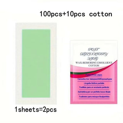 SilkySmooth Cold Wax Strips  10203050Pack For Face Arms Legs  Body 10