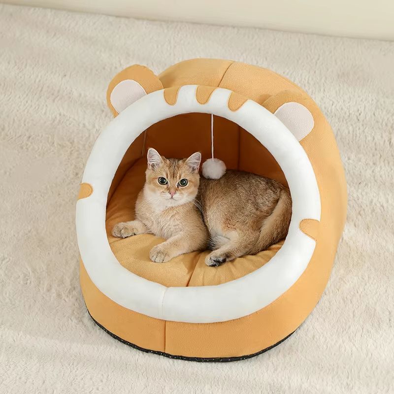 SnuggleDen Premium Pet Cave Bed  Cozy Hideaway For Cats  Small Dogs 2