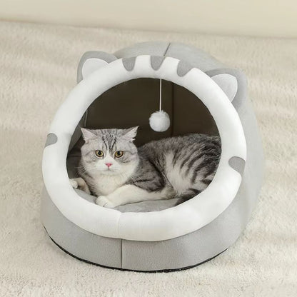 SnuggleDen Premium Pet Cave Bed  Cozy Hideaway For Cats  Small Dogs 6