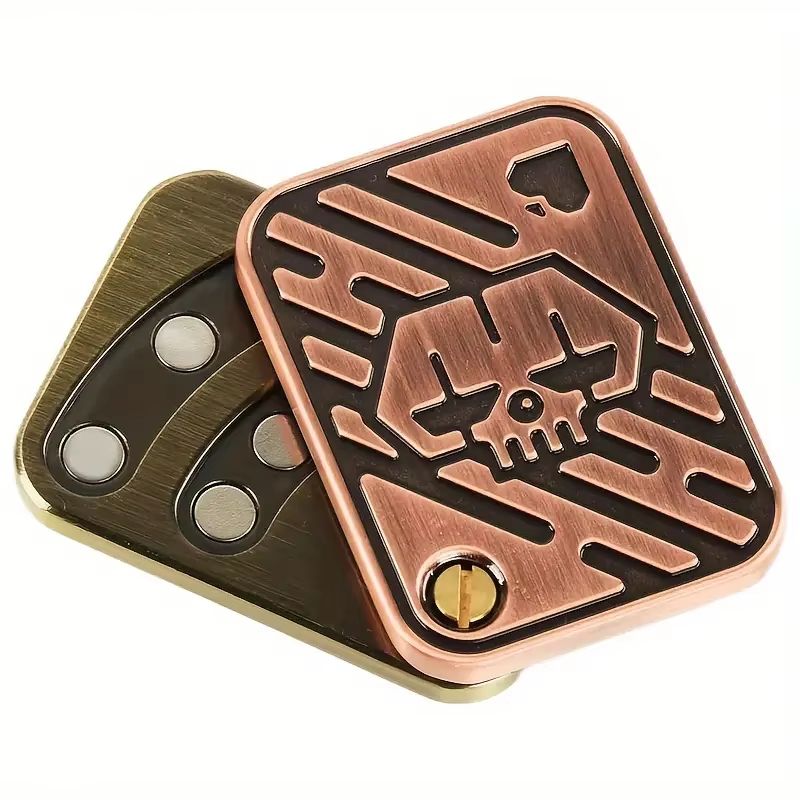 Skull Edge Magnetic PushSlider  Premium EDC StressRelief Toy For Adults 1