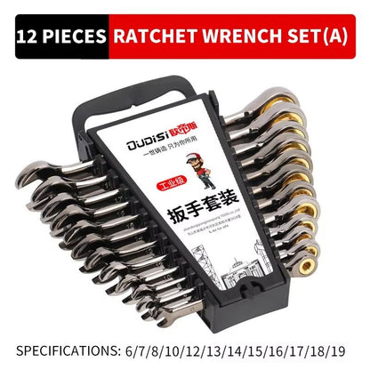 ProFlex 72Teeth DualUse Quick Ratchet Wrench Set 12Piece 7