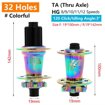 TANKE 120Click 6Bearing MTB Hub  283236H Disc Brake Front  Rear 812 Speed 20