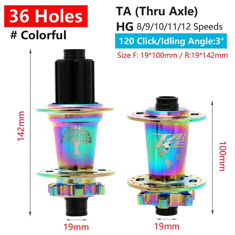 TANKE 120Click 6Bearing MTB Hub  283236H Disc Brake Front  Rear 812 Speed 23
