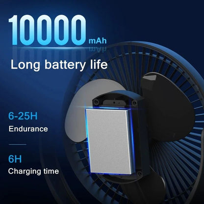 USB Charging Home Table Wireless Electric Fan With 10000mAh Battery 1