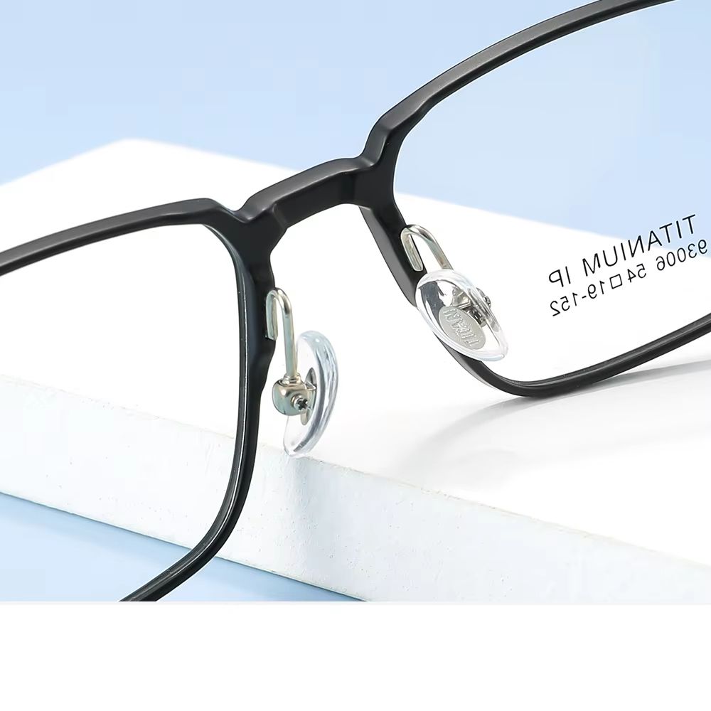 TitanVision 3in1 Pure Titanium Square Frame  ClipOn Polarized  NightVision Lenses Included 3