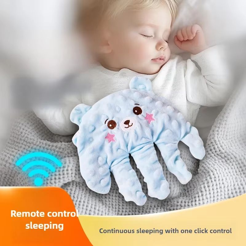 SoothPalm Smart Sleep-Assist Pillow – Electric Pat-Motion Palm for Newborns & Babies (Remote Controlled)