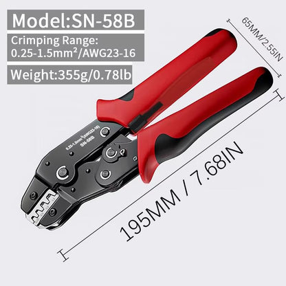 ProCrimp SN58B Ratcheting Crimping Tool Set  For JST Dupont MOLEX  OpenBarrel Terminals 3