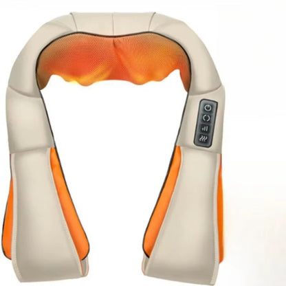 RelaxHeat Shiatsu Neck  Shoulder Massage Shawl  HotCompress Electric Cervical Traction  Kneading Wr 8