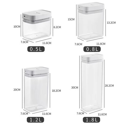 ClearLock Premium Transparent Pasta  Grain Storage Box  MoistureProof Kitchen Container 5