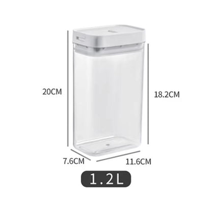 ClearLock Premium Transparent Pasta  Grain Storage Box  MoistureProof Kitchen Container 8