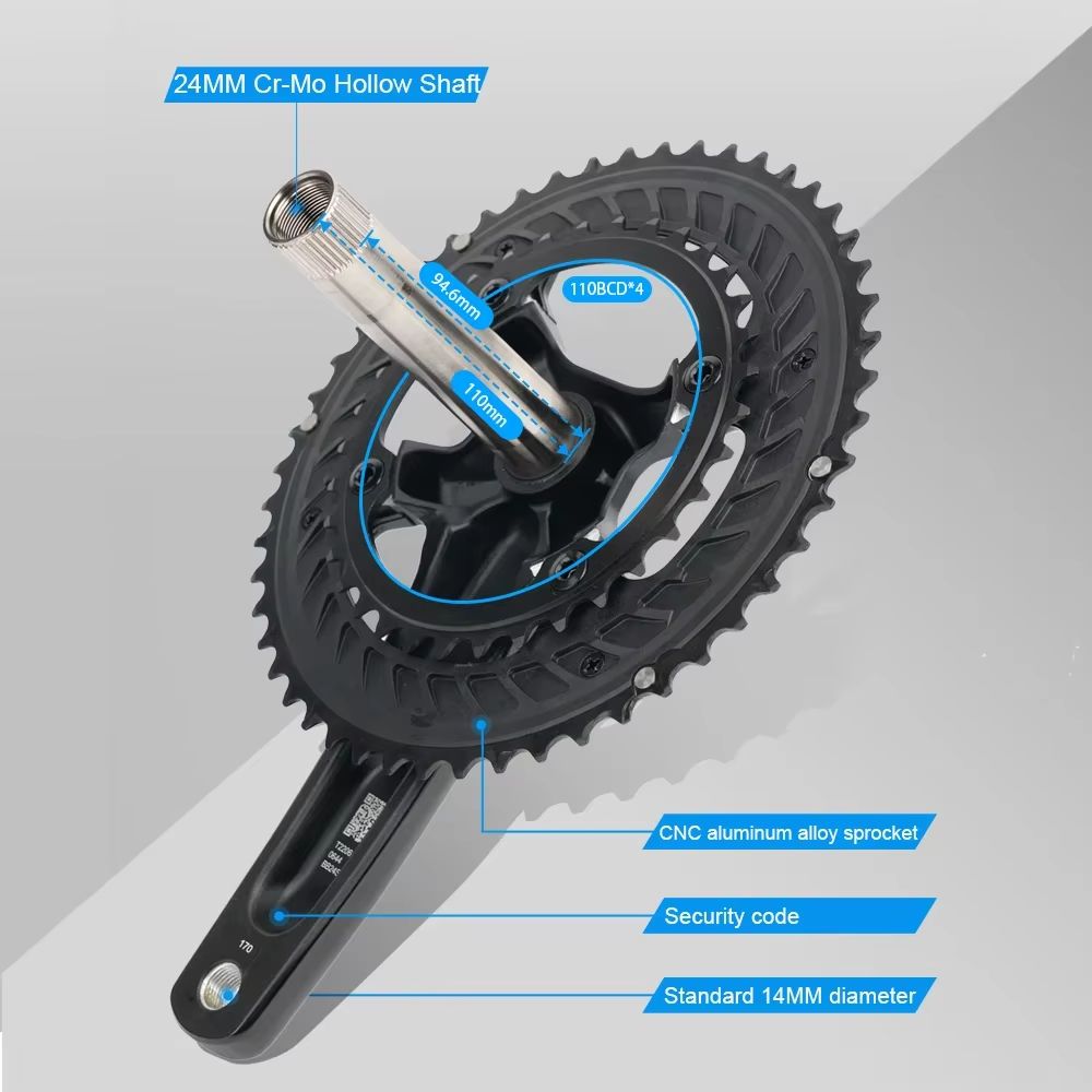 UltraRacer R8 170 Mm Ultralight Road Bike Crankset 5034T 3