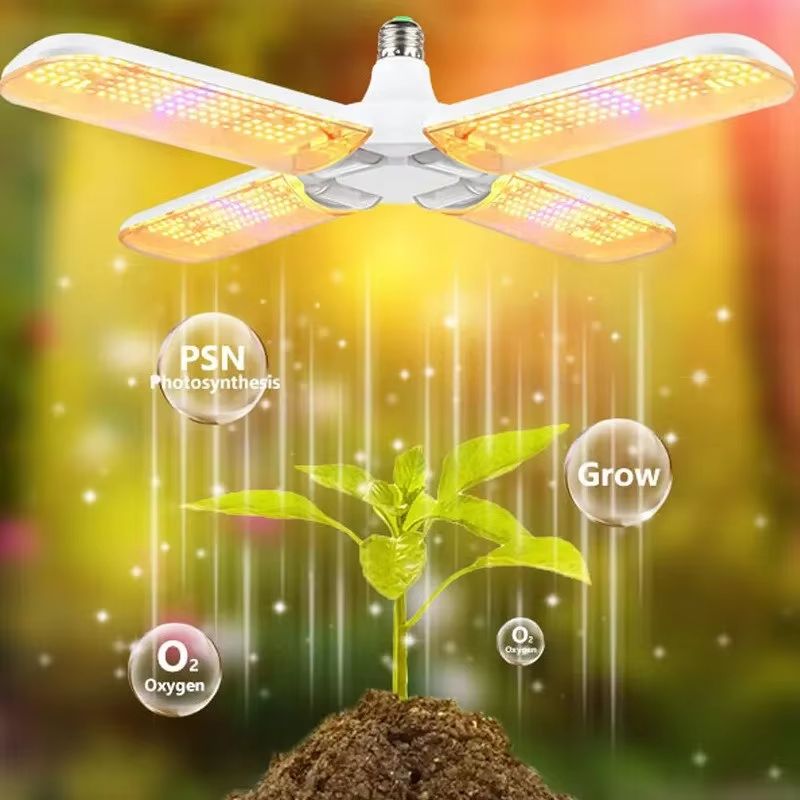 PlantFlex Foldable FullSpectrum LED Grow Light Bulb  243648 W E27 Indoor Plants Flowers Seedlings 1
