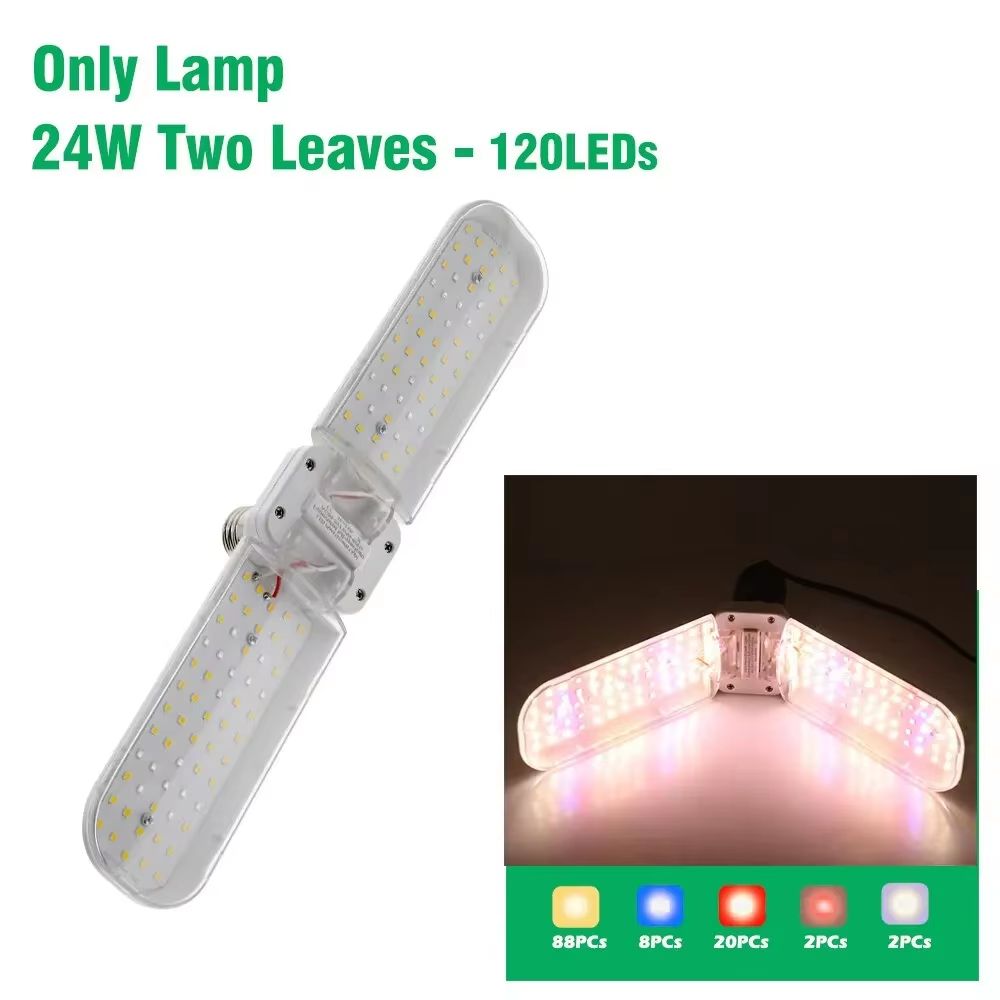 PlantFlex Foldable FullSpectrum LED Grow Light Bulb  243648 W E27 Indoor Plants Flowers Seedlings 6