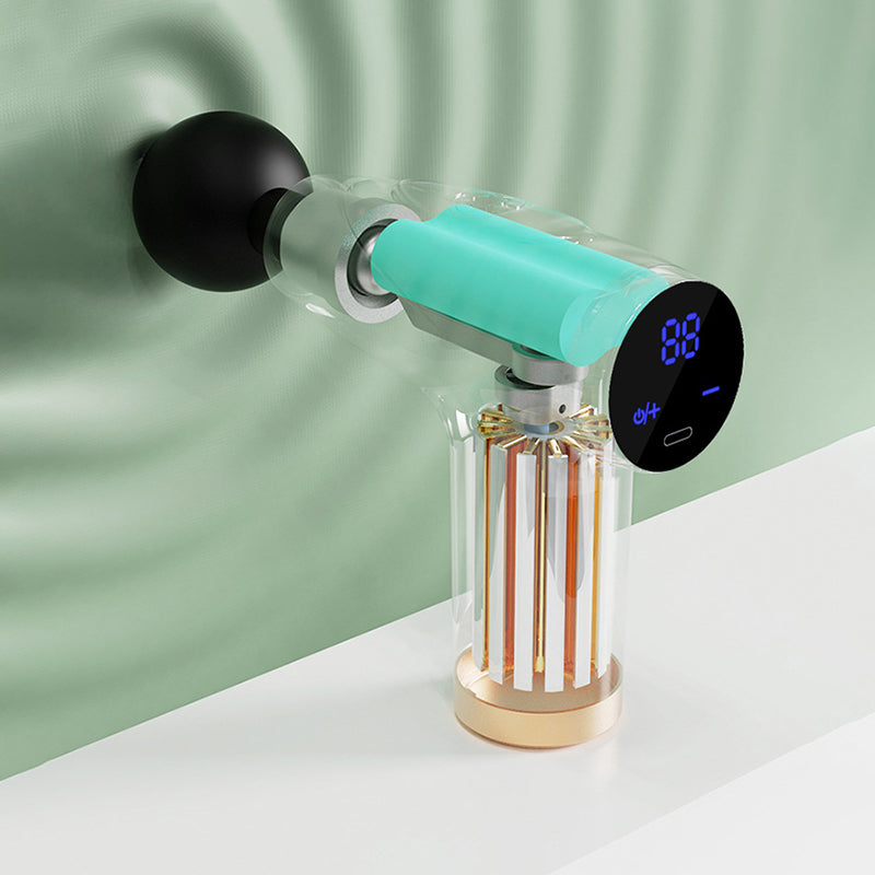 Multi-Stage Massage Gun, 4-Head Mini Fascia Gun, Portable Muscle Relaxation Massage Equipment