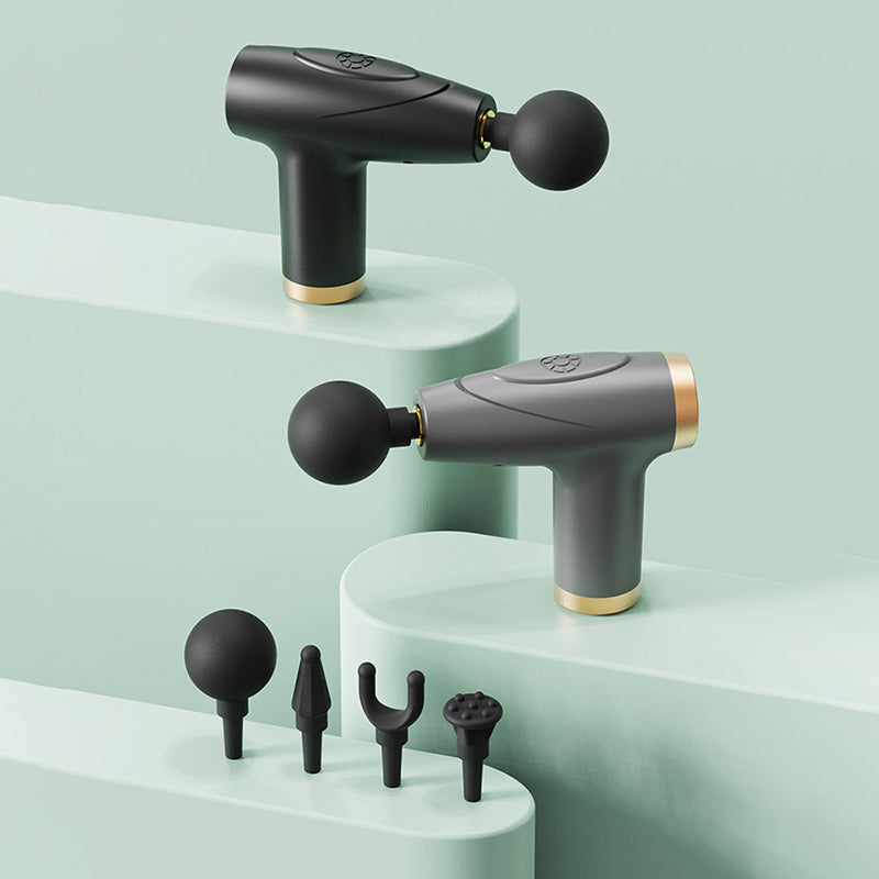 Multi-Stage Massage Gun, 4-Head Mini Fascia Gun, Portable Muscle Relaxation Massage Equipment