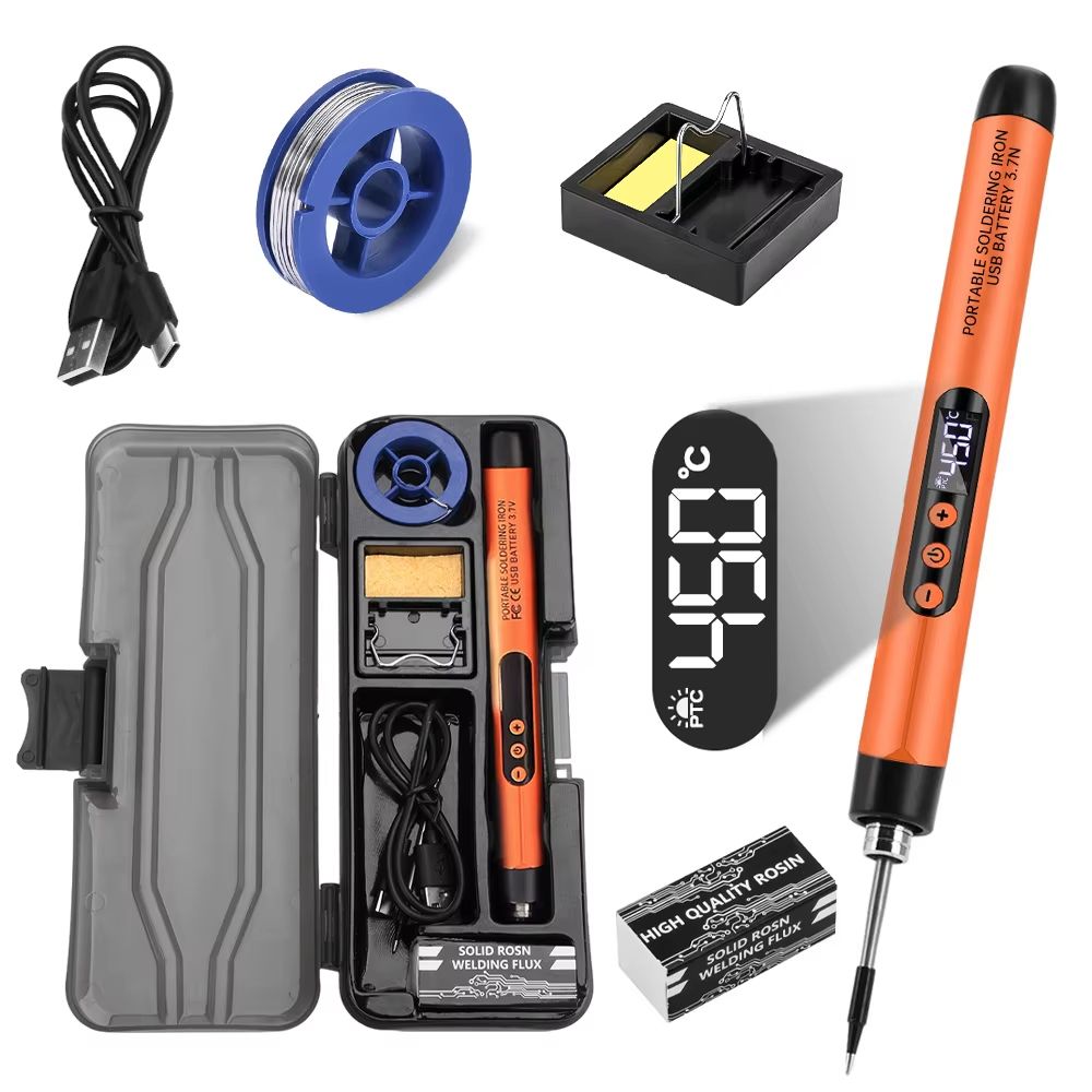ProSolder USBC Digital Soldering Iron Kit  Adjustable Temperature Mini Portable  TypeC Interface 8