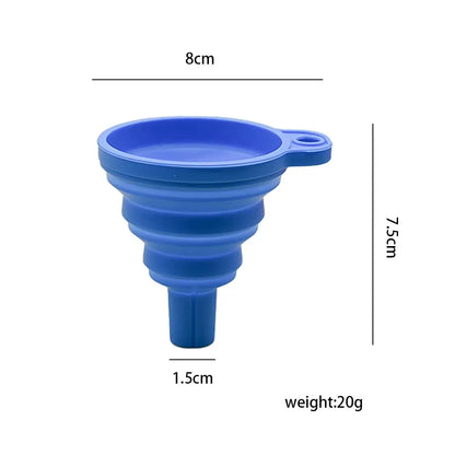 Universal Car Engine Funnel Silicone Liquid Funnel Foldable Portable Funnel For Engine Oil Petrol W 3