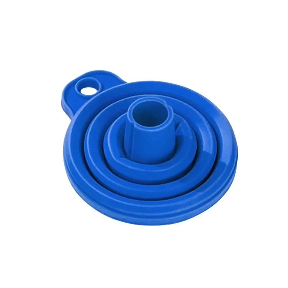 Universal Car Engine Funnel Silicone Liquid Funnel Foldable Portable Funnel For Engine Oil Petrol W 4