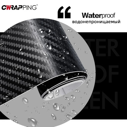 Carbon Fiber Auto Door Sill Protector, 3D Waterproof Car Sticker, Anti-Scratch Car Accessories